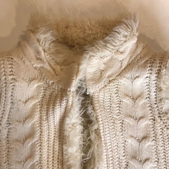 Umgee Reversible Vest Large Soft Sweater Cream - Picture 12 of 15